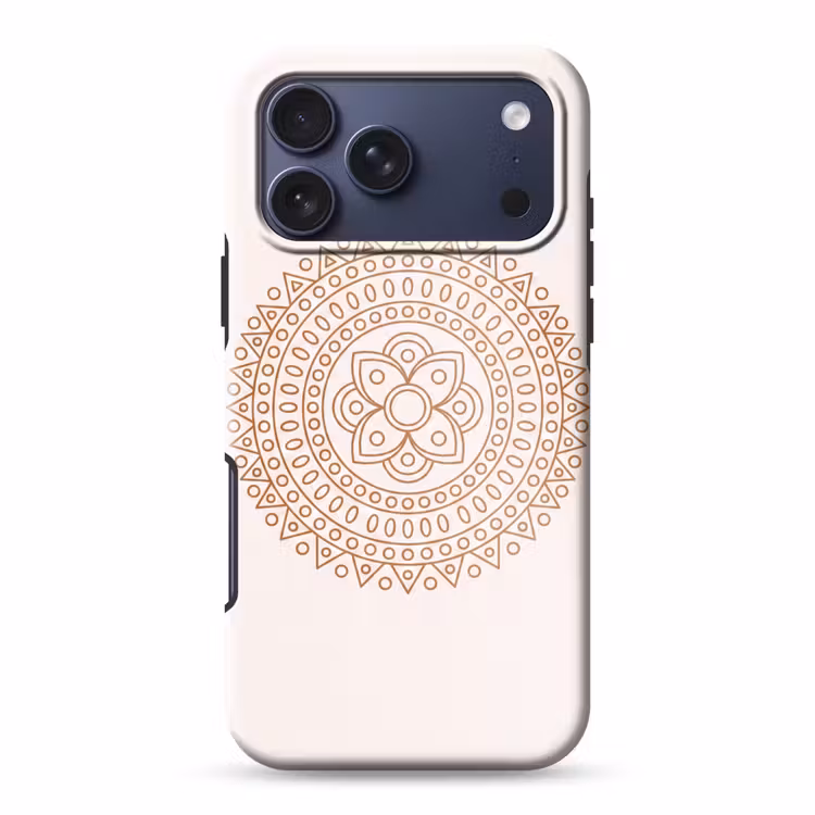 Telefoonhoesje Toughcase - Mandala - Geometrisch - Abstract - Oosters - Bruin — 1