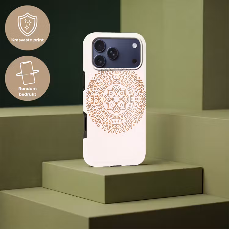 Telefoonhoesje Toughcase - Mandala - Geometrisch - Abstract - Oosters - Bruin — 7