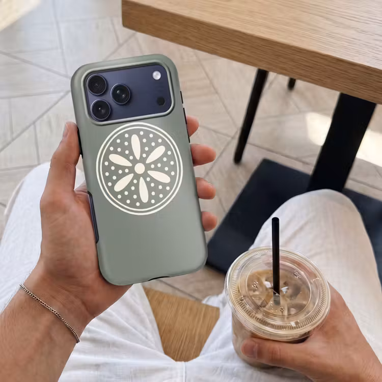 Telefoonhoesje Toughcase - Patroon - Cirkel - Abstract - Groen - Decoratie — 4