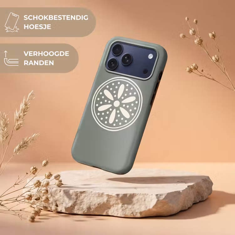 Telefoonhoesje Toughcase - Patroon - Cirkel - Abstract - Groen - Decoratie — 5