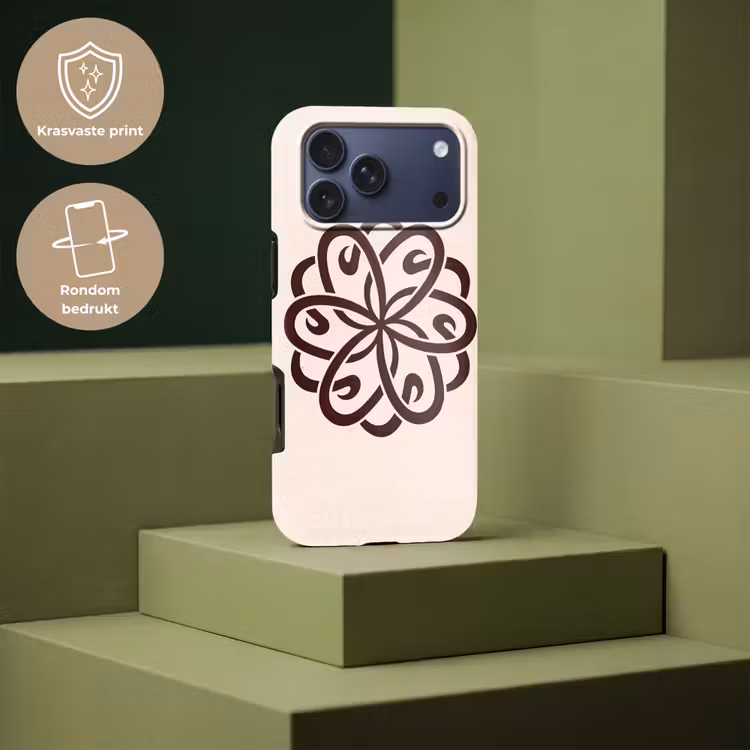 Telefoonhoesje Toughcase - Patroon - Knoop - Abstract - Modern - Bruin — 7
