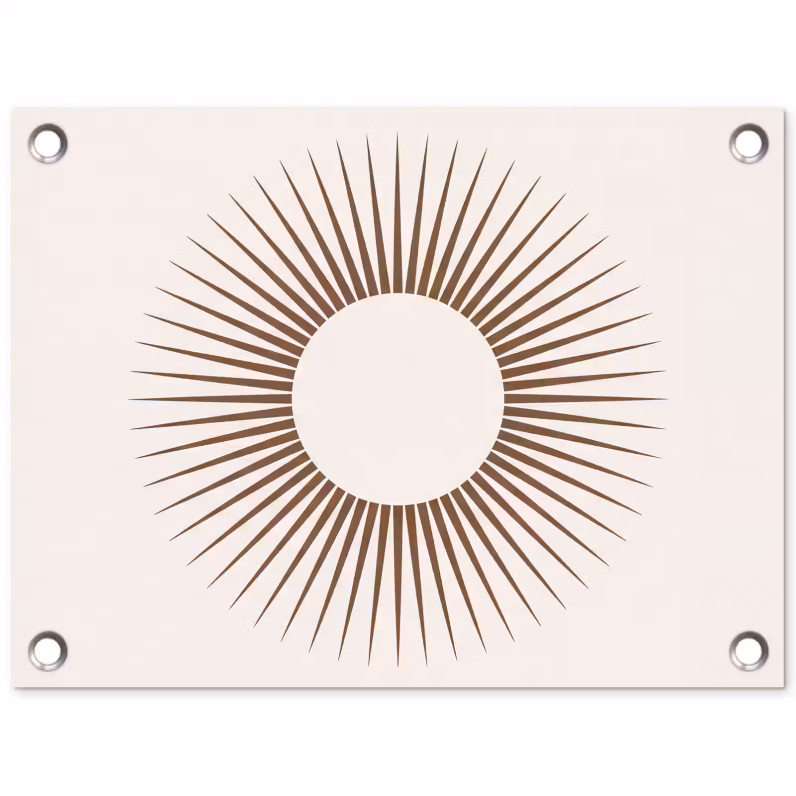 Tuinposter - Abstract - Zon - Symbool - Modern - Beige — 1