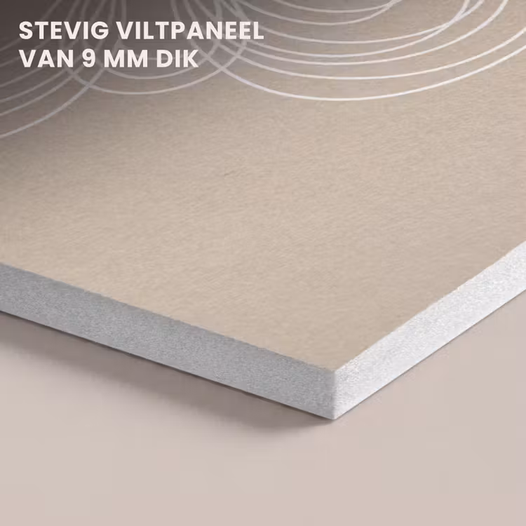 Akoestisch schilderij - Patroon - Lijnen - Abstract - Minimalistisch - Beige — 5