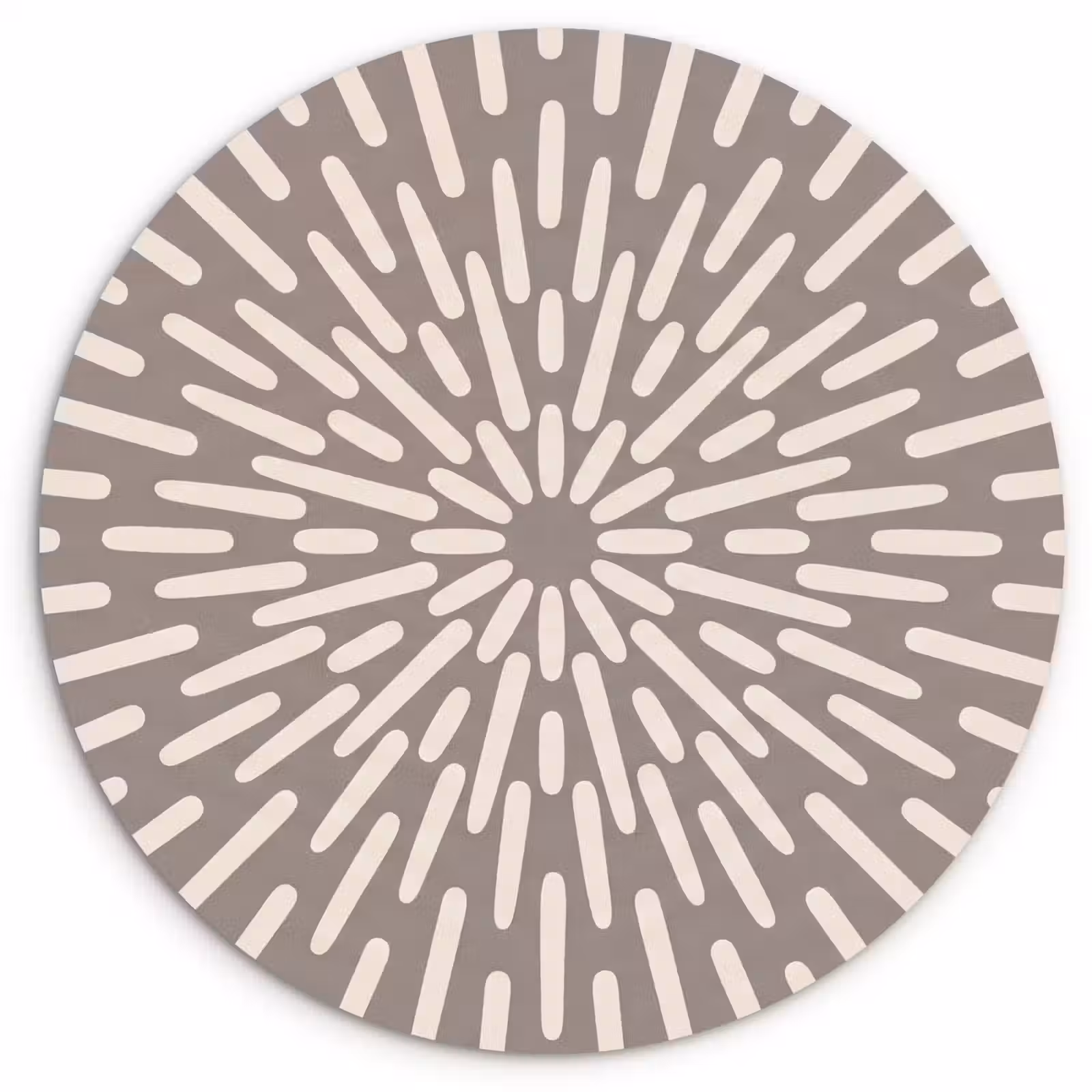 Wandcirkel - Glas - Patroon - Stralen - Abstract - Modern - Grijs — 1