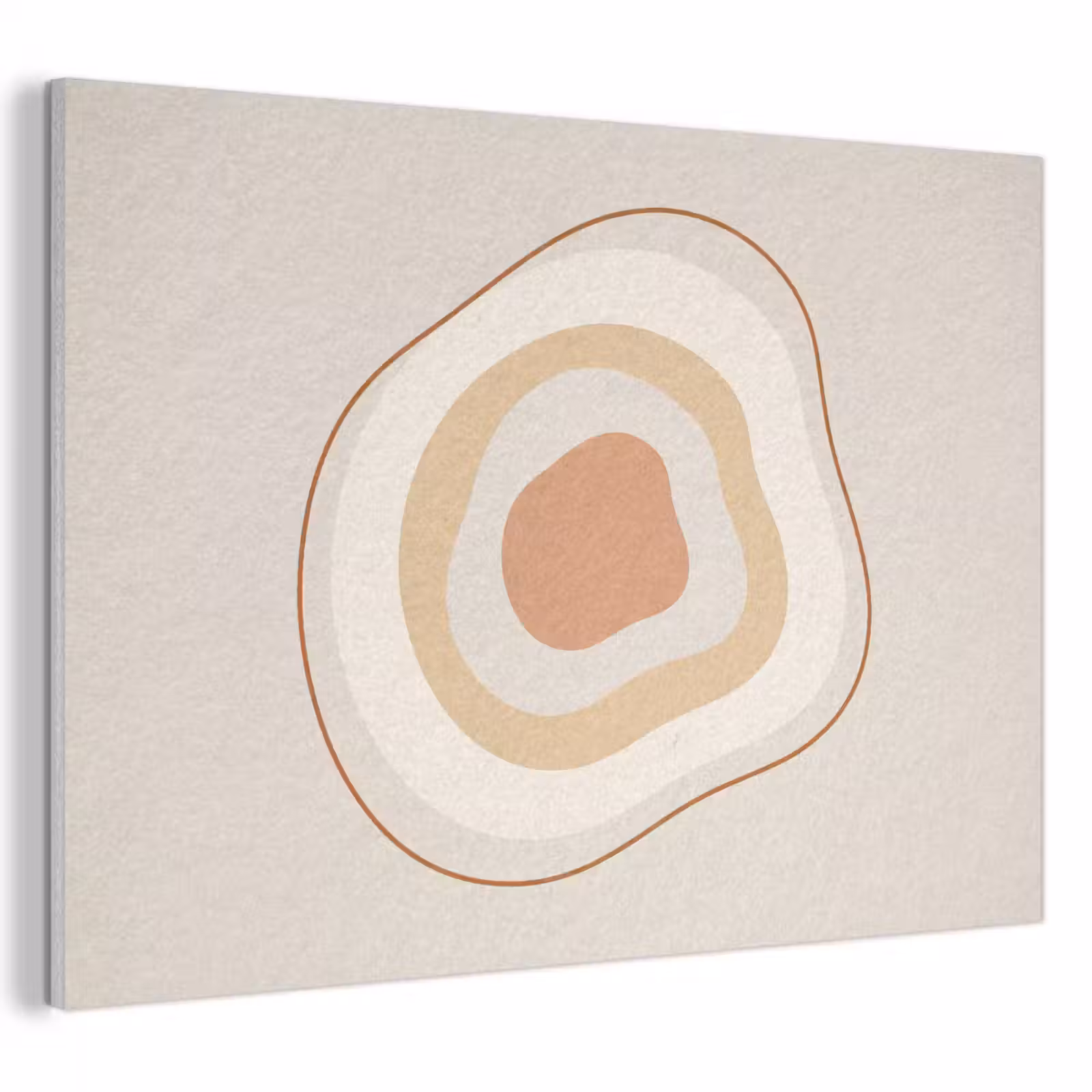 Akoestisch schilderij - Abstract - Organisch - Modern - Beige - Kunst — 1