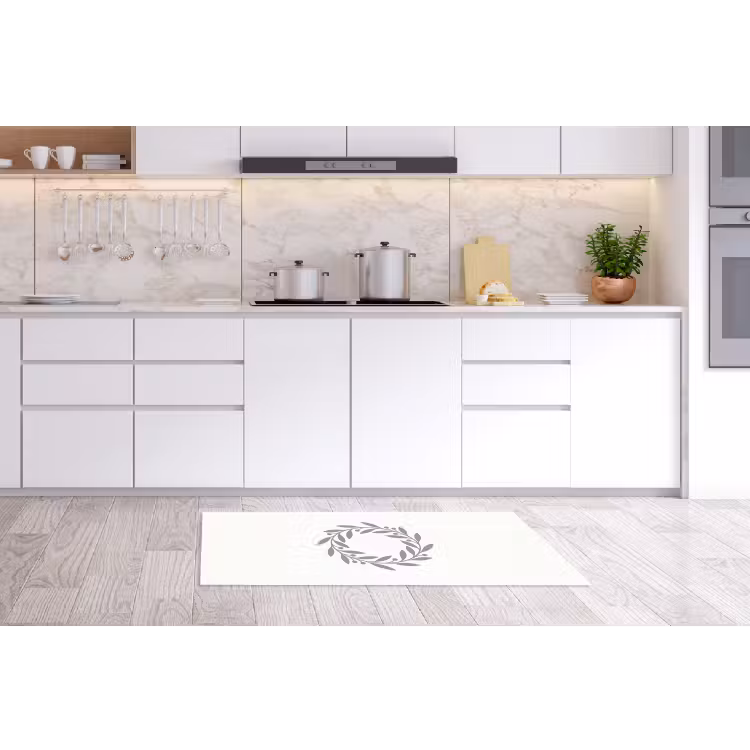 Keukenloper - Krans - Bladeren - Natuur - Minimalistisch - Grijs — 3