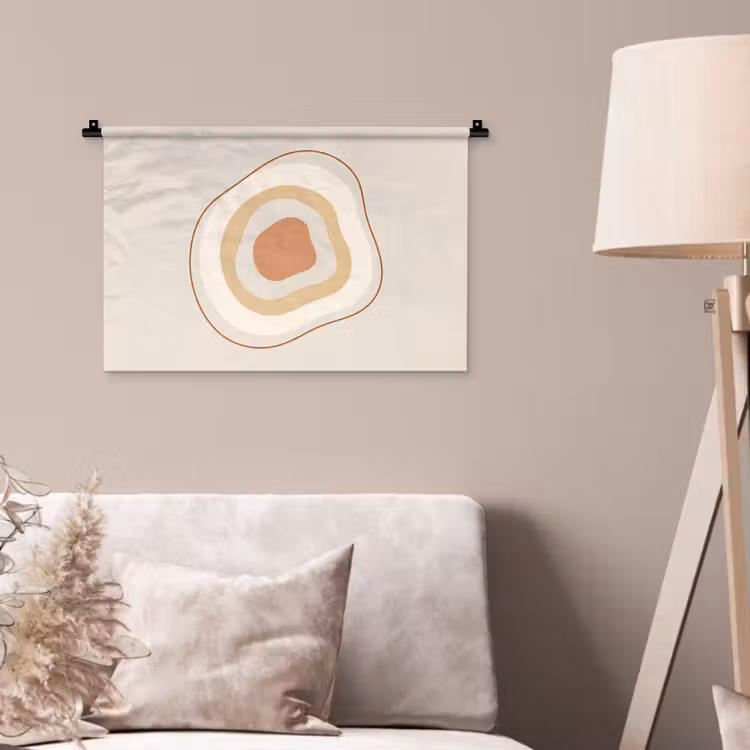 Wandkleed - Abstract - Organisch - Modern - Beige - Kunst — 2
