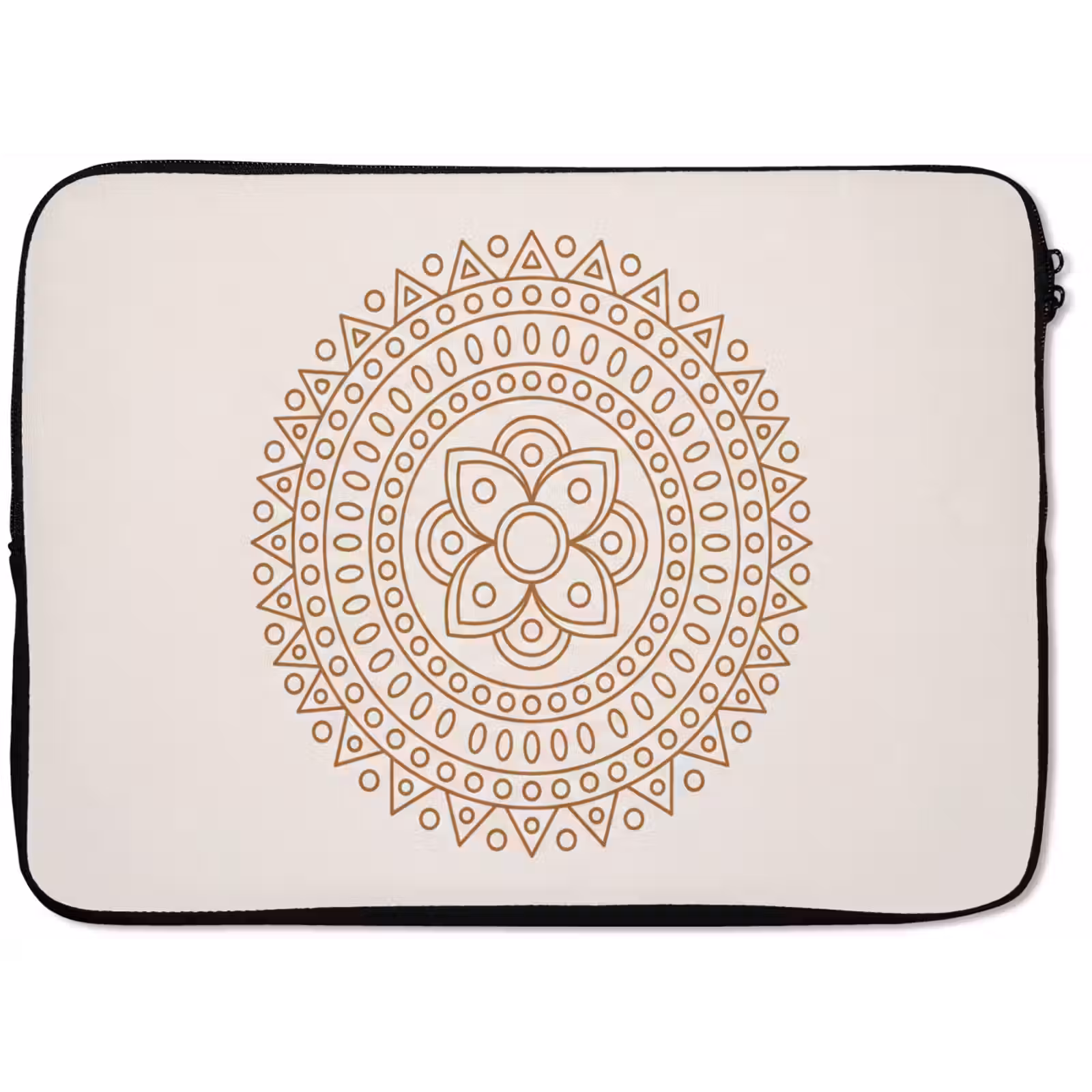 Laptophoes - Mandala - Geometrisch - Abstract - Oosters - Bruin — 1