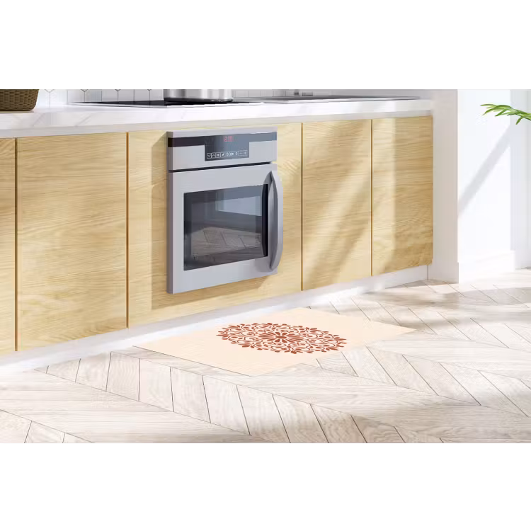 Keukenloper - Decoratie - Cirkel - Symmetrisch - Modern - Roodbruin — 2