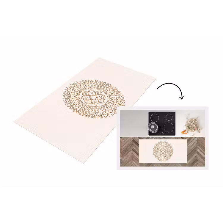 Keukenloper - Mandala - Geometrisch - Abstract - Oosters - Bruin — 1