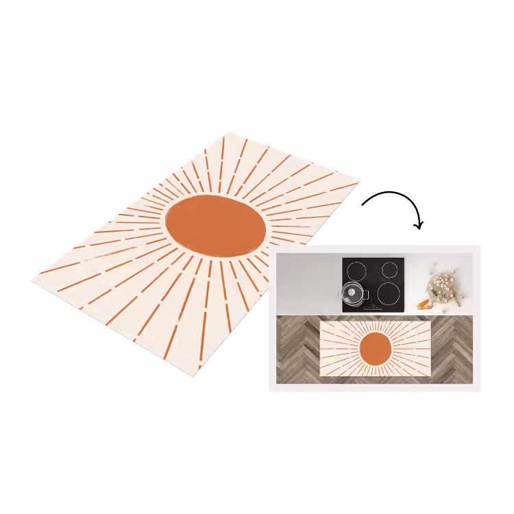 Keukenloper - Zon - Stralen - Abstract - Terracotta - Modern — 1