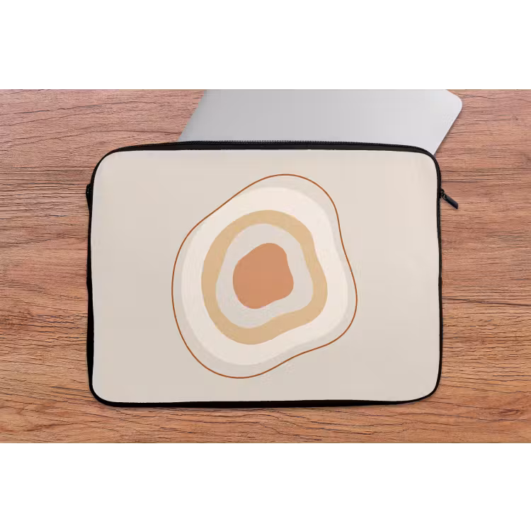 Laptophoes - Abstract - Organisch - Modern - Beige - Kunst — 2