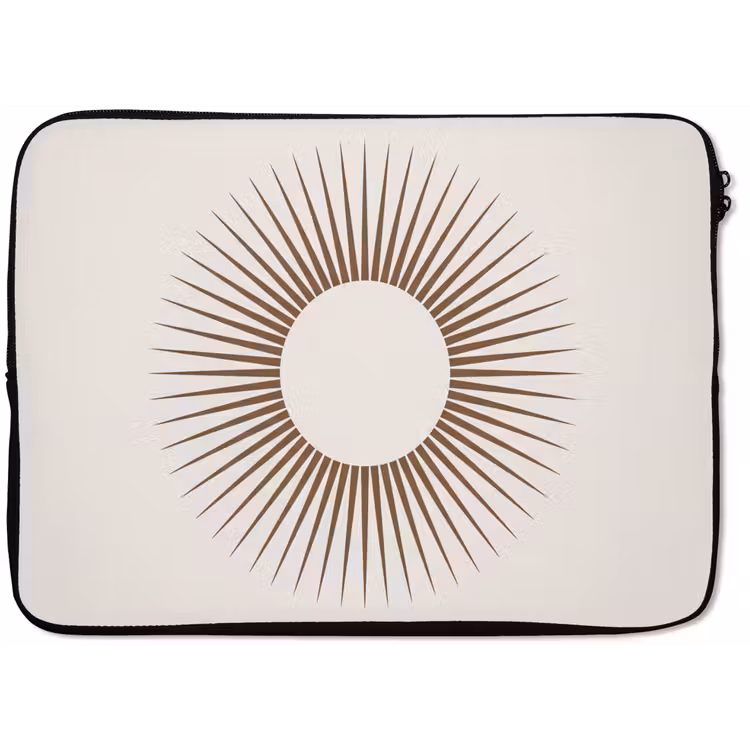Laptophoes - Abstract - Zon - Symbool - Modern - Beige — 1