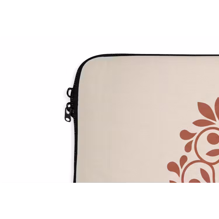 Laptophoes - Decoratie - Cirkel - Symmetrisch - Modern - Roodbruin — 5
