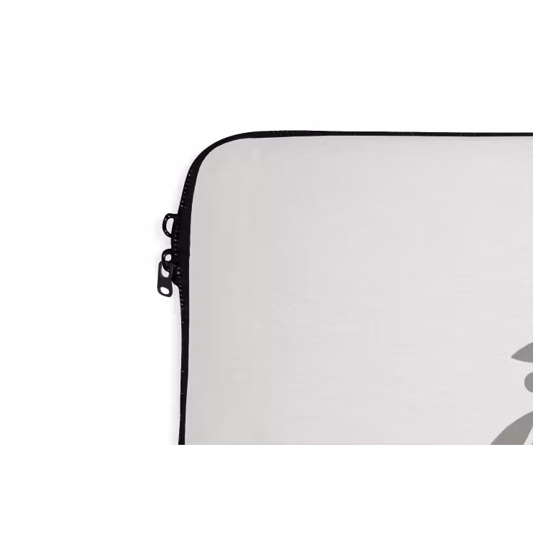 Laptophoes - Krans - Bladeren - Natuur - Minimalistisch - Grijs — 5