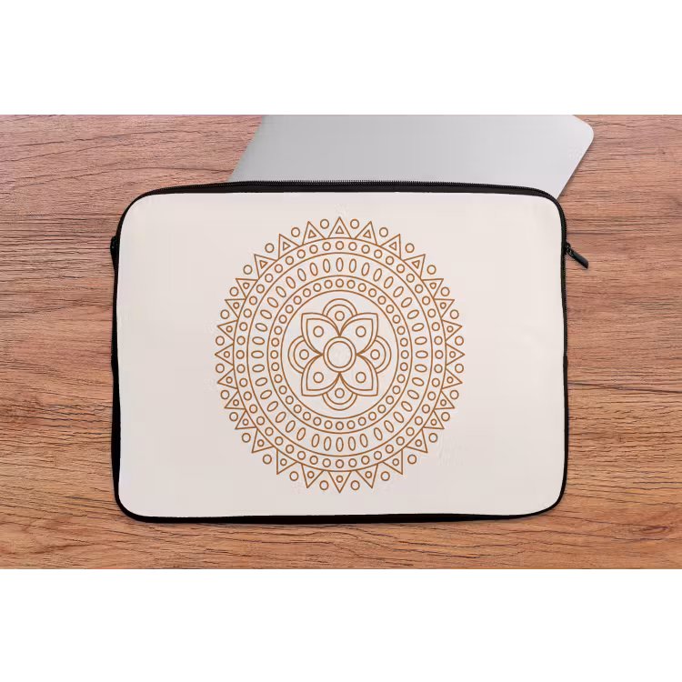 Laptophoes - Mandala - Geometrisch - Abstract - Oosters - Bruin — 2