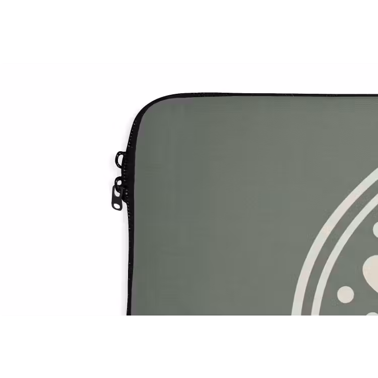 Laptophoes - Patroon - Cirkel - Abstract - Groen - Decoratie — 5