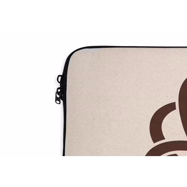 Laptophoes - Patroon - Knoop - Abstract - Modern - Bruin — 5