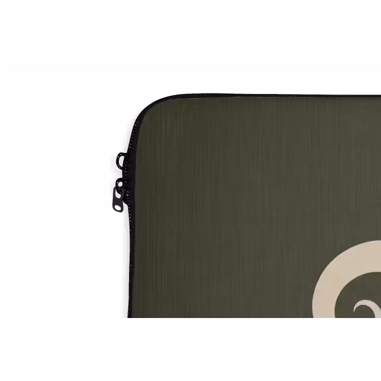 Laptophoes - Patroon - Spiraal - Abstract - Modern - Groen — 5