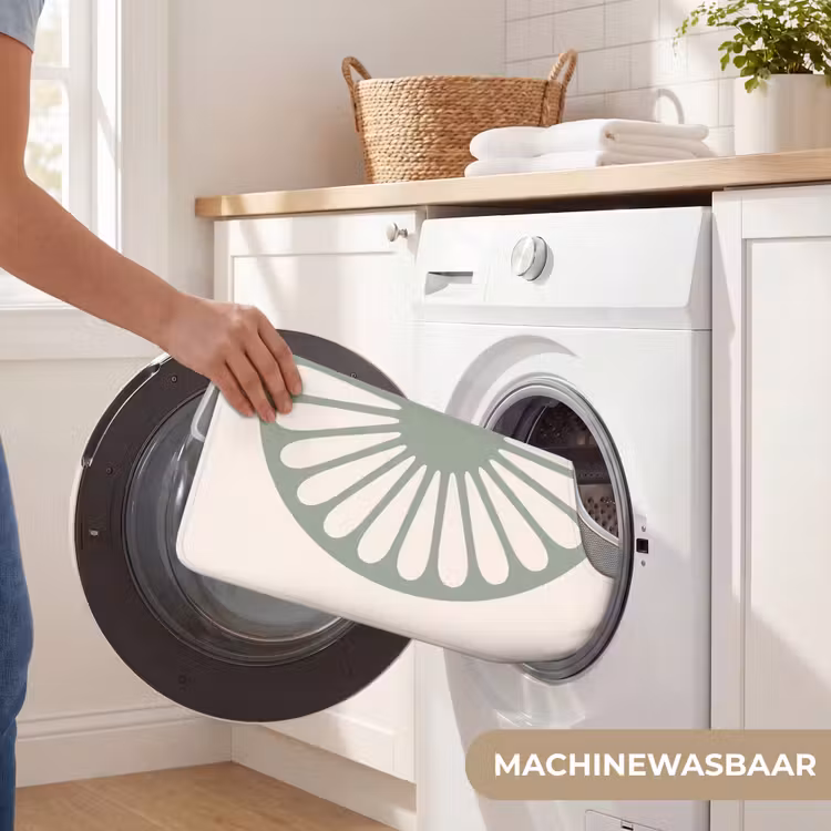Wc Mat - Abstract - Patroon - Radiaal - Modern - Groen — 6