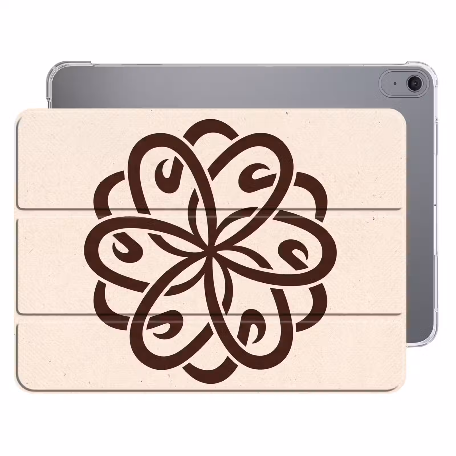 iPad hoes - Patroon - Knoop - Abstract - Modern - Bruin — 1
