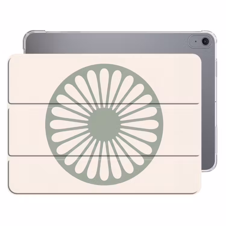 iPad hoes - Abstract - Patroon - Radiaal - Modern - Groen — 1