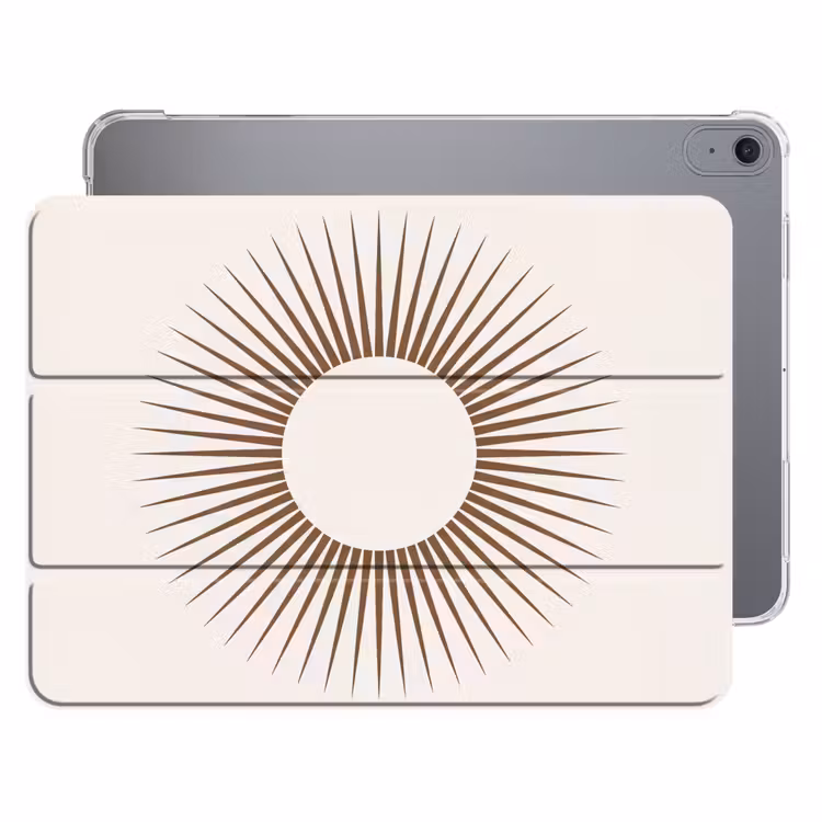 iPad hoes - Abstract - Zon - Symbool - Modern - Beige — 1