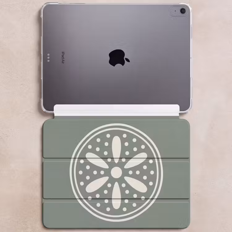 iPad hoes - Patroon - Cirkel - Abstract - Groen - Decoratie — 6