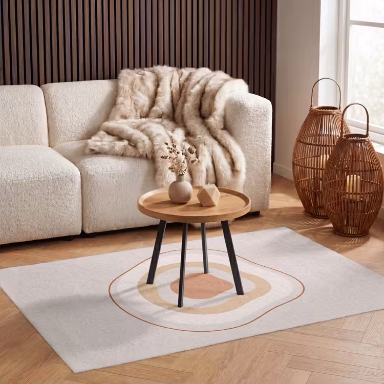 Vloerkleed - Abstract - Organisch - Modern - Beige - Kunst — 3