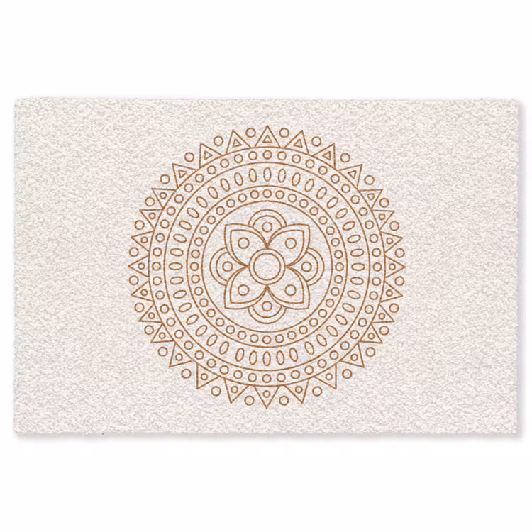 Vloerkleed - Mandala - Geometrisch - Abstract - Oosters - Bruin — 1