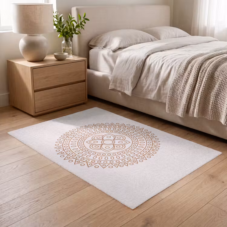 Vloerkleed - Mandala - Geometrisch - Abstract - Oosters - Bruin — 5