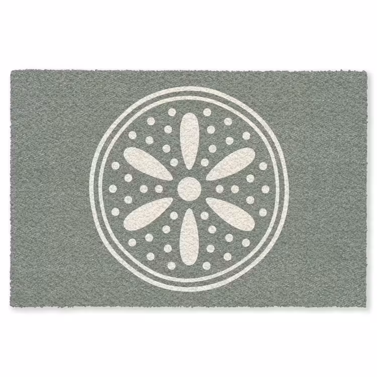 Vloerkleed - Patroon - Cirkel - Abstract - Groen - Decoratie — 1