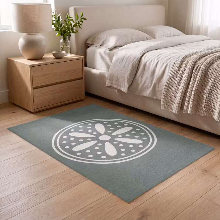 Vloerkleed - Patroon - Cirkel - Abstract - Groen - Decoratie — 5