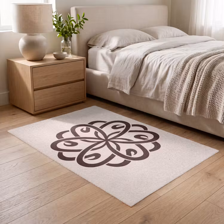 Vloerkleed - Patroon - Knoop - Abstract - Modern - Bruin — 5
