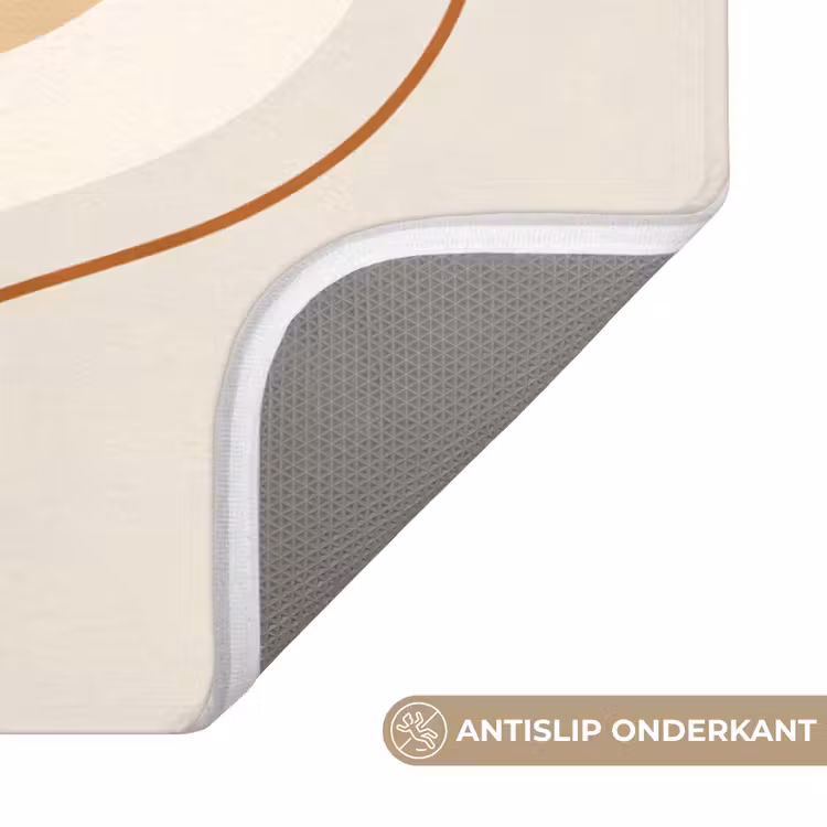 Wc Mat - Abstract - Organisch - Modern - Beige - Kunst — 4