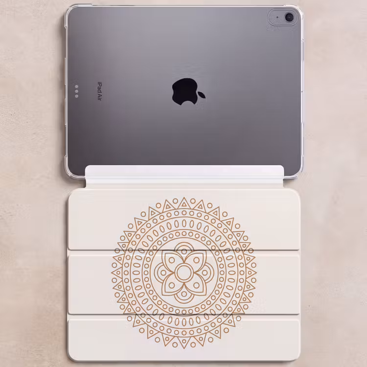 iPad hoes - Mandala - Geometrisch - Abstract - Oosters - Bruin — 6