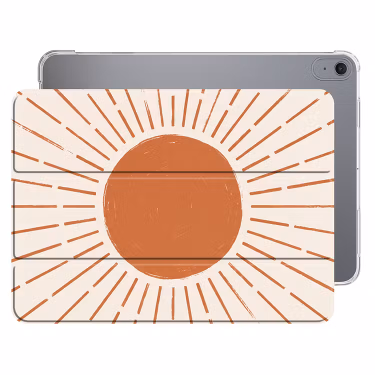 iPad hoes - Zon - Stralen - Abstract - Terracotta - Modern — 1