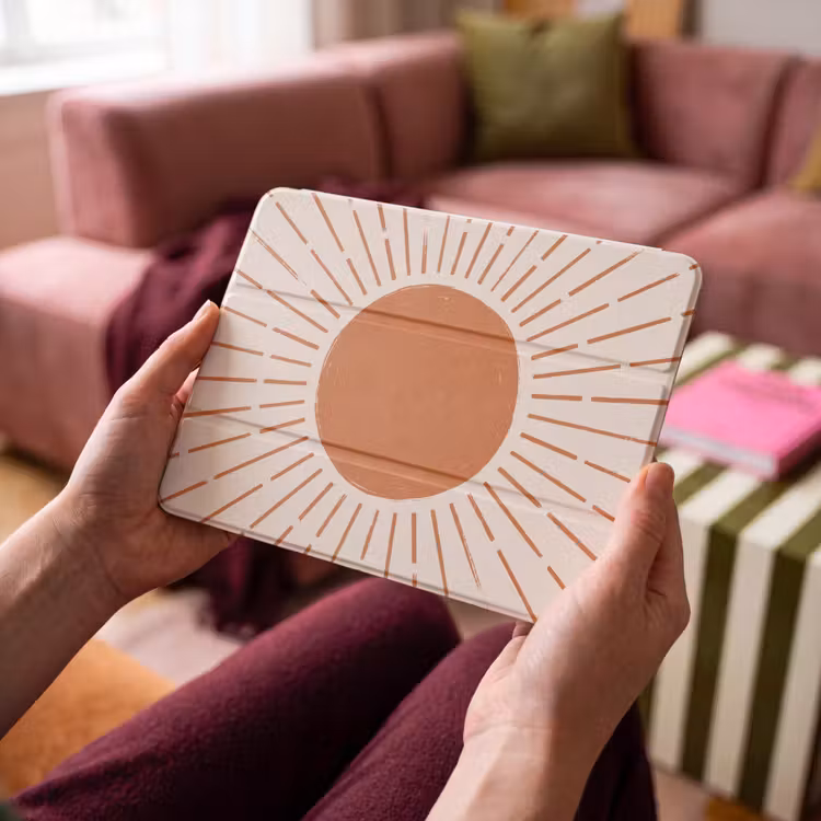 iPad hoes - Zon - Stralen - Abstract - Terracotta - Modern — 4