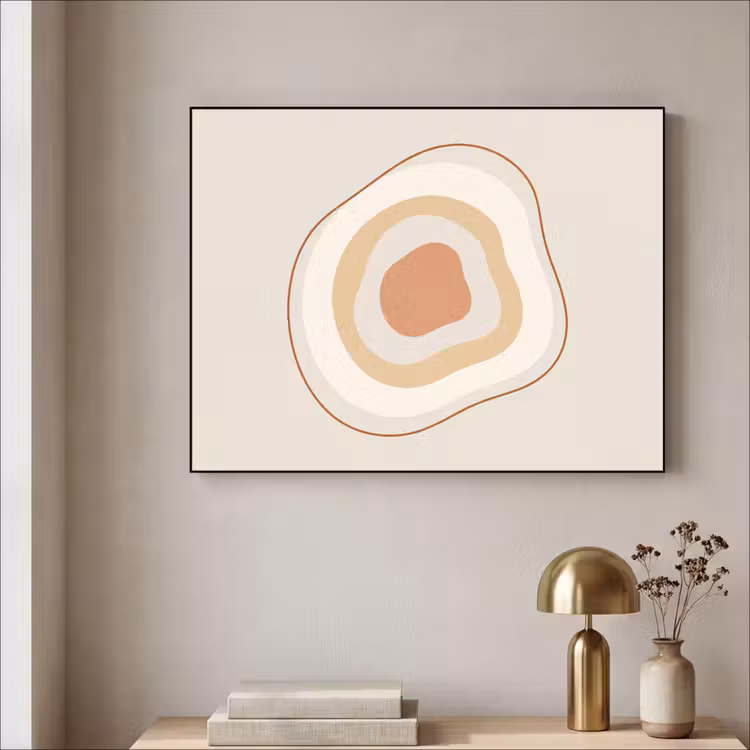 Art Frame - Abstract - Organisch - Modern - Beige - Kunst — 5