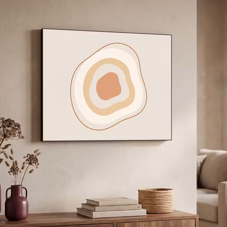 Art Frame - Abstract - Organisch - Modern - Beige - Kunst — 7