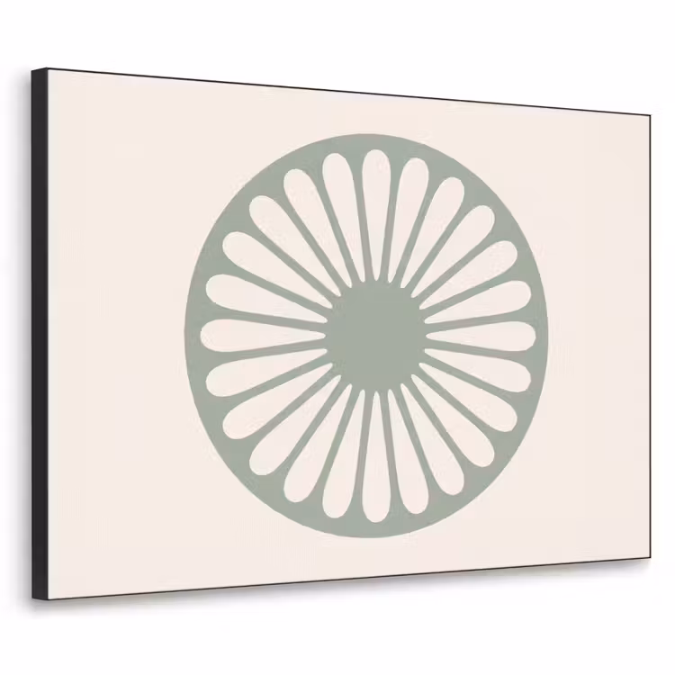 Art Frame - Abstract - Patroon - Radiaal - Modern - Groen — 1