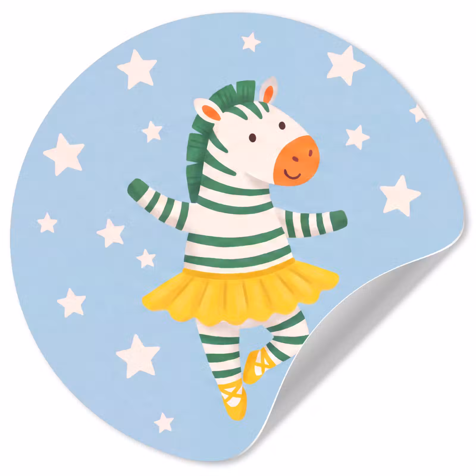 Behangcirkel - Dieren - Dans - Illustratie - Kinderkamer - Sterren — 1