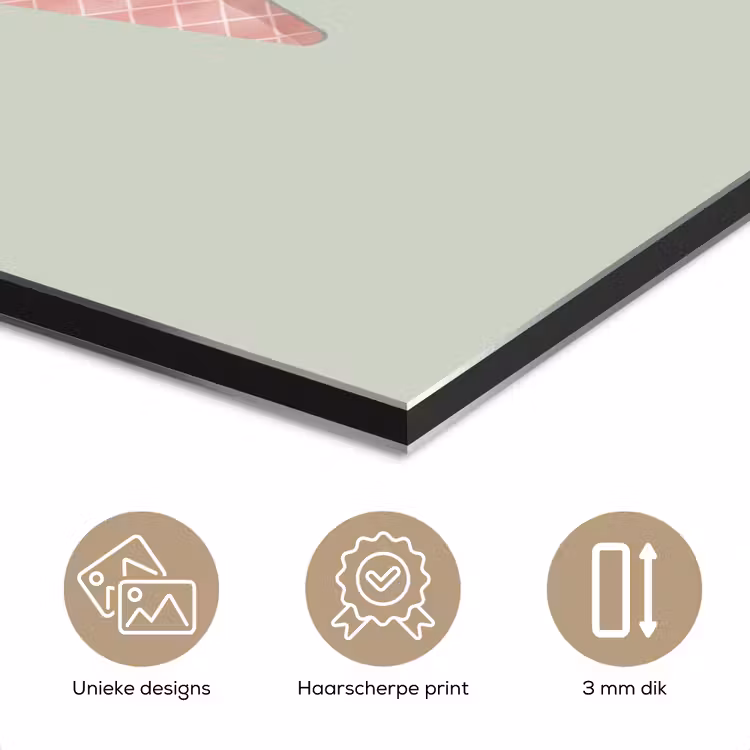 Aluminium schilderij - IJs - Hoorntjes - Eten - Illustratie - Vrolijk — 7