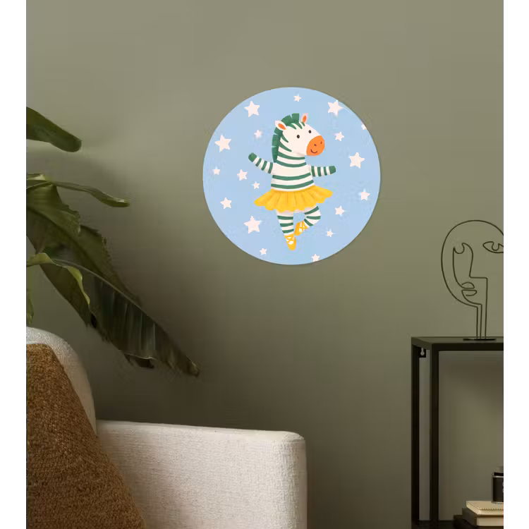 Behangcirkel - Dieren - Dans - Illustratie - Kinderkamer - Sterren — 3