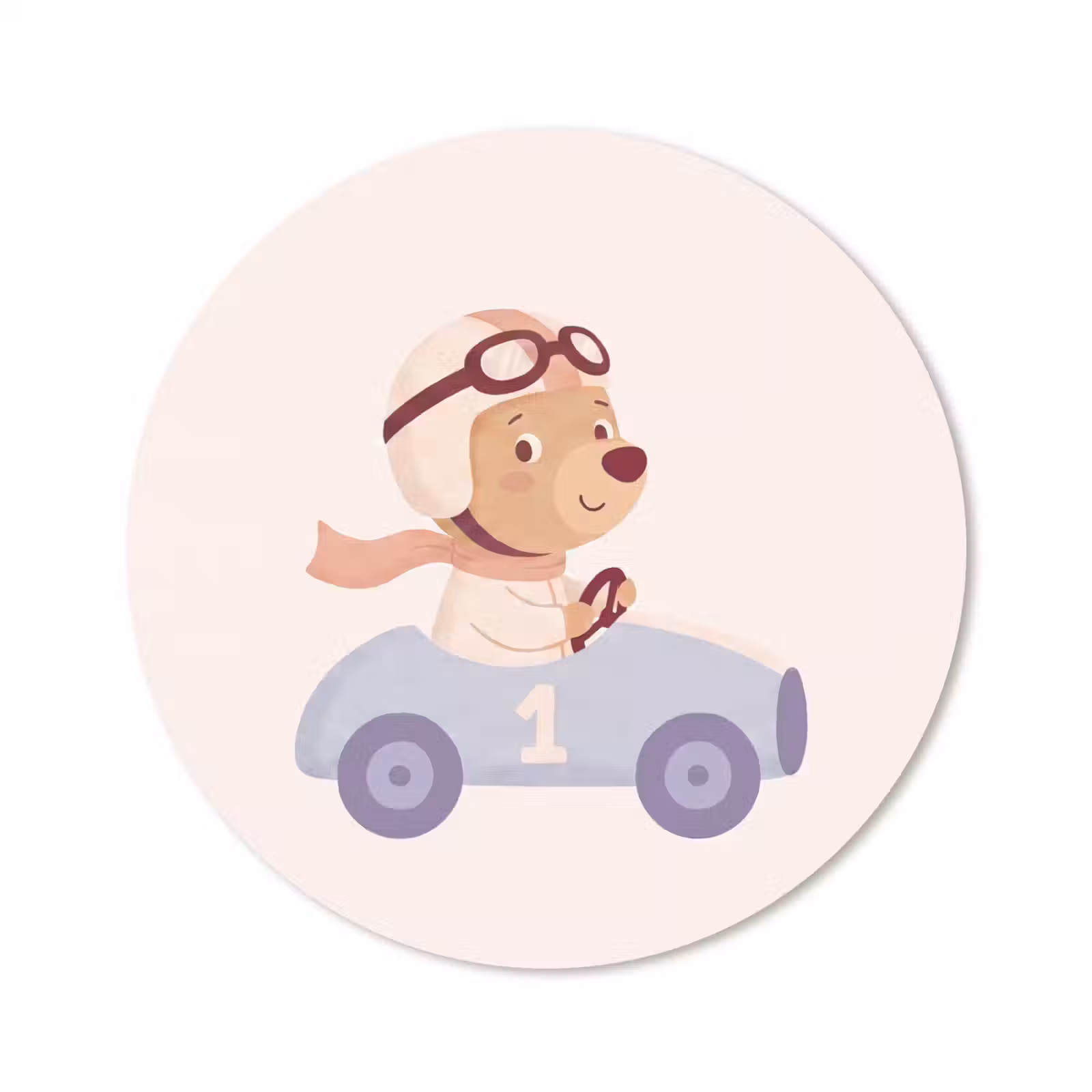 Muismat - Beer - Auto - Kinderkamer - Cartoon - Speels — 1