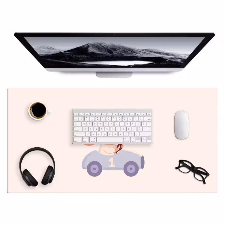 Bureau onderlegger - Beer - Auto - Kinderkamer - Cartoon - Speels — 4