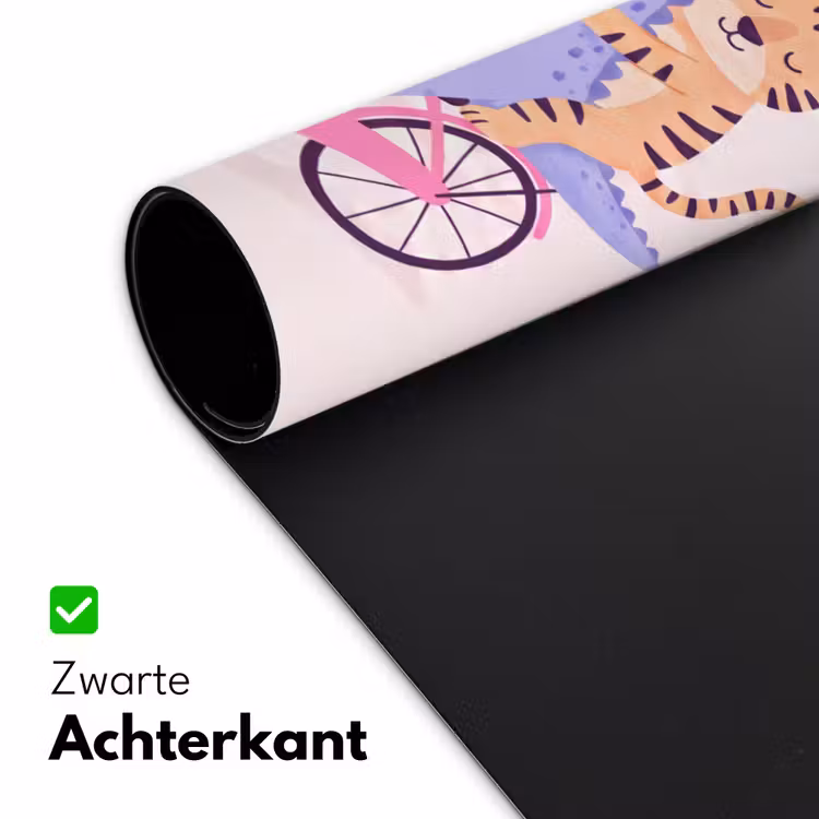 Bureau onderlegger - Dieren - Fiets - Vriendschap - Illustratie - Roze — 5