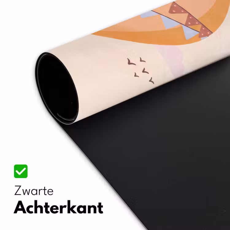 Bureau onderlegger - Luchtballon - Slingers - Avontuur - Illustratie - Oranje — 5