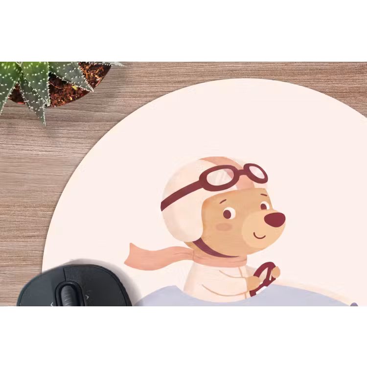 Muismat - Beer - Auto - Kinderkamer - Cartoon - Speels — 4