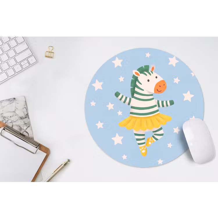 Muismat - Dieren - Dans - Illustratie - Kinderkamer - Sterren — 2